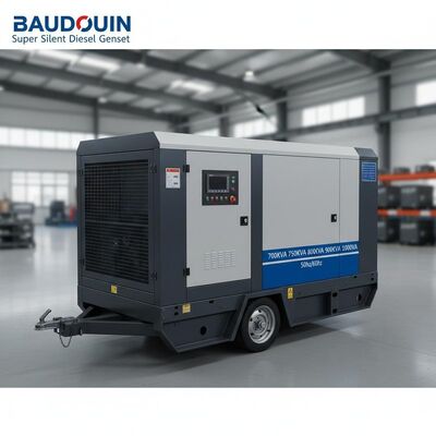 Baudouin Super Silent Diesel Genset портативные дизельные генераторы 700KVA 750KVA 800KVA 900KVA 1000KVA Цифровая панель 50hz/60hz