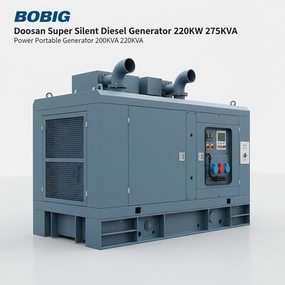 Bobig Doosan Silent Diesel Generator Super Silent diesel Generator 220kw 275kva Power Portable Generator 200kva 220kva Generators Set Genset Generador